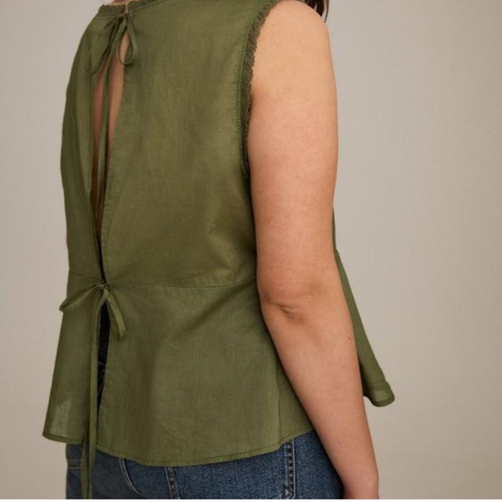 Torrid size 0 Olive Green Sleeveless Top